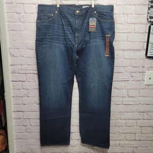 NEW Daniel Cremieux Premium Denim Jeans Size 48x34 Relaxed Wide Leg Below Waist